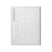 Maandelijkse kalender notitieblok (Linkerzijde)