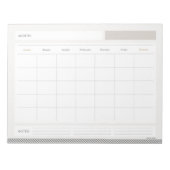 Maandelijkse kalender notitieblok (Voorkant)
