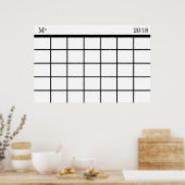 Maandelijkse kalender: Poster (Keuken)