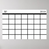 Maandelijkse kalender: Poster (Voorkant)