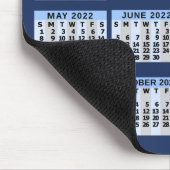 Maandelijkse kalender van 2022 jaar - Gemakkelijk Muismat (Hoek)