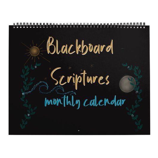 Maandelijkse kalender van Blackboard Scriptures 20 (Hoes)