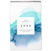 Maandelijkse kalender voor grafische Waterverf (Hoes)