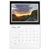 Maandelijkse kalender voor landwegen en paden (Feb 2027)