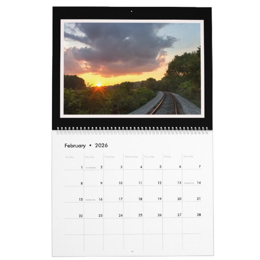 Maandelijkse kalender voor landwegen en paden (Feb 2026)