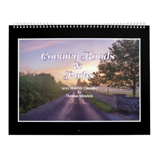 Maandelijkse kalender voor landwegen en paden (Hoes)