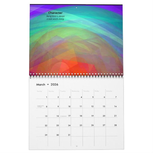 Maandelijkse kalender voor Meditatie (Mar 2026)