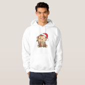 Maandelijkse kerstwinterdieren apen hoodie (Voorkant volledig)