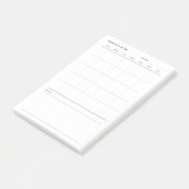 Maandelijkse levensplanner post-it® notes (Schuin)