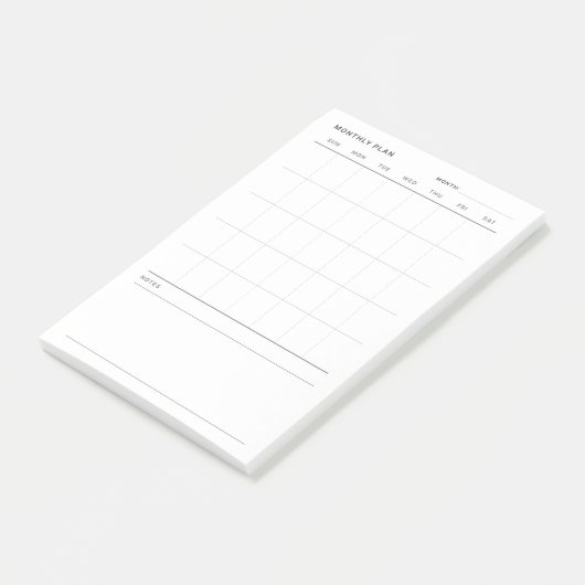 Maandelijkse levensplanner post-it® notes (Schuin)