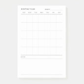Maandelijkse levensplanner post-it® notes (Voorkant)