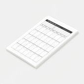 Maandelijkse Life Planner Post-it® Notes (Schuin)