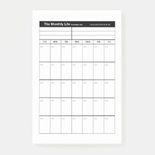 Maandelijkse Life Planner Post-it® Notes