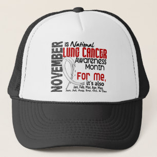Maandelijkse Lung Cancer Bewustheid voor mij Trucker Pet