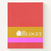 Maandelijkse maandelijkse begrotingsuitgaven moder notitieboek (Achterkant)