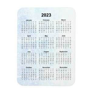 Maandelijkse Magnet van de Kalender 2023 Gestructu Magneet