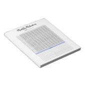 Maandelijkse medicatie Tacker Notitieblok (Schuin)