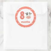 Maandelijkse mijlpaal Koe Ronde Sticker (Tas)