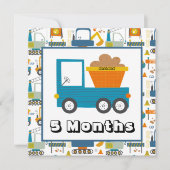 Maandelijkse mijlpaal op maat kaart (Voorkant)