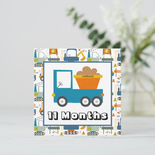 Maandelijkse mijlpaal op maat kaart (Staand voorkant)