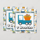 Maandelijkse mijlpaal op maat kaart (Voorkant / Achterkant)