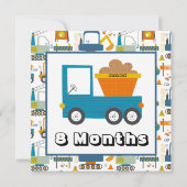 Maandelijkse mijlpaal op maat kaart (Achterkant)