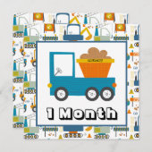 Maandelijkse mijlpaal op maat kaart (Voorkant / Achterkant)