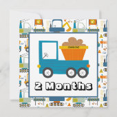 Maandelijkse mijlpaal op maat kaart (Achterkant)