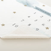 Maandelijkse mijlpaal voor gouden sterren en wolke sherpa deken (3/4)