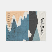 Maandelijkse mijlpaal voor neutraal geslacht fleece deken (Voorkant (Horizontaal))