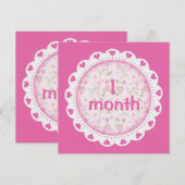 Maandelijkse mijlpaalmarkeringen voor babymeisjes (Voorkant / Achterkant)