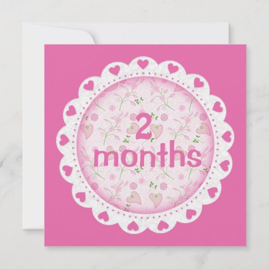 Maandelijkse mijlpaalmarkeringen voor babymeisjes (Achterkant)