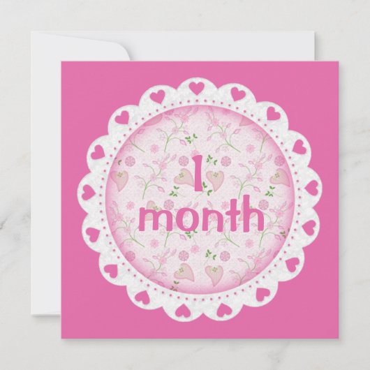 Maandelijkse mijlpaalmarkeringen voor babymeisjes (Voorkant)