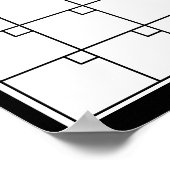 Maandelijkse Ongedateerde Minimale Wandplanner Kal Poster (Hoek)