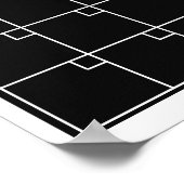 Maandelijkse Ongedateerde Minimalistische Wandplan Poster (Hoek)