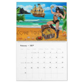 MAANDELIJKSE PIRATE CALENDAR KALENDER (Feb 2027)