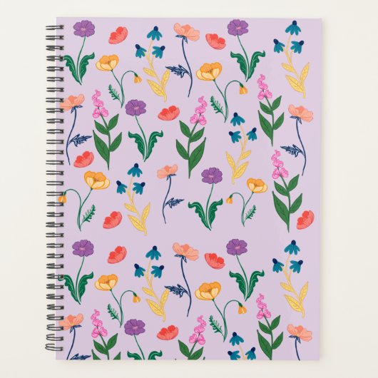 Maandelijkse plank voor wilde bloemen in lavendel planner (Voorkant)