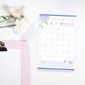 Maandelijkse Planner Blauwe Hortensia Bloem Post-it® Notes