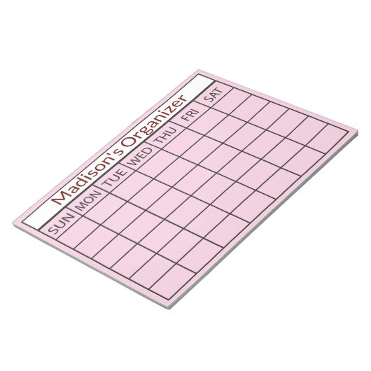 Maandelijkse Planner Business Notitieblok (Schuin)