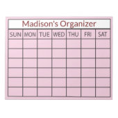 Maandelijkse Planner Business Notitieblok (Voorkant)