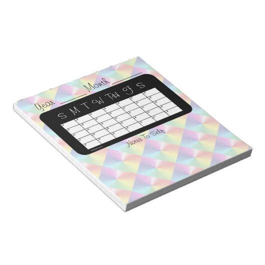 Maandelijkse Planner Diamond Shimmer Agenda van Ja Notitieblok (Schuin)