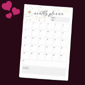 Maandelijkse Planner Heart Scatter Gold Post-it® Notes