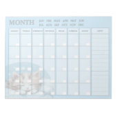 Maandelijkse Planner met Sleepy Kat Notitieblok (Voorkant)