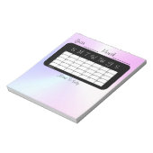 Maandelijkse Planner Miami Shimmer Agenda van Janz Notitieblok (Linkerzijde)