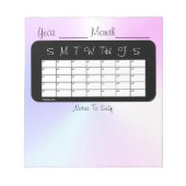 Maandelijkse Planner Miami Shimmer Agenda van Janz Notitieblok (Voorkant)