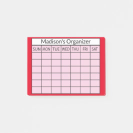 Maandelijkse Planner Organizer Post-it® Notes