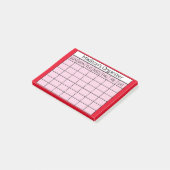 Maandelijkse Planner Organizer Post-it® Notes (Schuin)