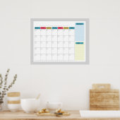 Maandelijkse planner poster (Keuken)