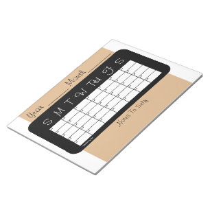 Maandelijkse Planner Tan Calendar door Janz Notiti Notitieblok