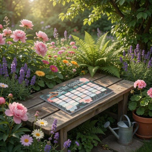 Maandelijkse planner voor tuinders notitieblok